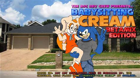 Cream babysitting - Cream the Rabbit in Sonic. Date Added: 2020-02-26. Genres : Adventure Games,Sonic Games. Description: A Simple Sonic 1 revision where you get to play through the first game as Cream The Rabbit instead of Sonic. This revision was created by E-122-Psi. Game Controls: Enter Key = Start. Arrow Keys = Move. "Z" "X" "S" "D" and "C" Keys are action ...